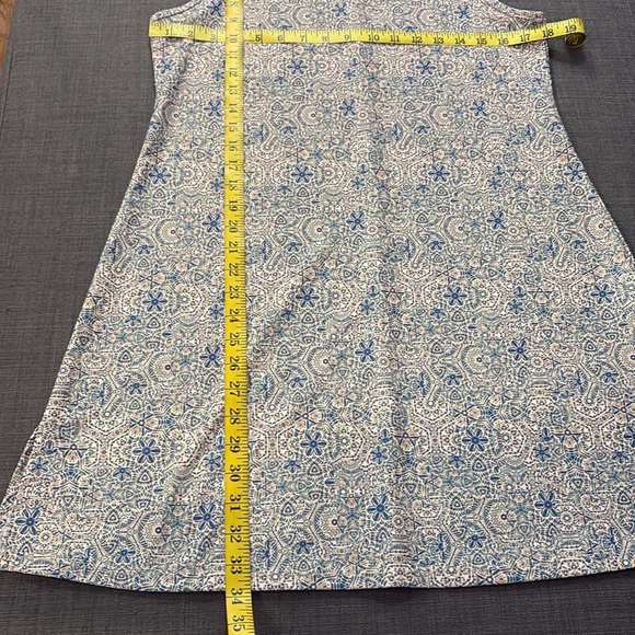 Nuu-Muu Colorful Sanddollar Ocean Shores Dress Ruu Muu Blue Peach Large Beach - Picture 8 of 8